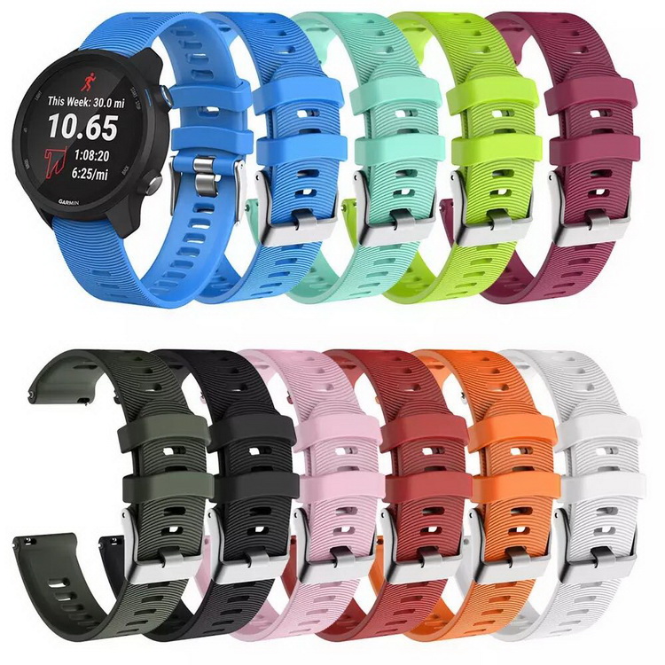 Силиконовый ремешок для смарт-часов Garmin Forerunner245M 245 S/L, оптовая продажа с завода