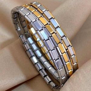7Mm 5Mm Italian Charms Wholesale Plain Stainless Steel Silver <b>Gold</b> Men's Gift Cute Ball Shape Charm <b>Bracelet</b> Starter - Product Image 1