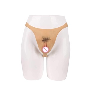 Drag Queen Artificial Realista Vagina Ropa interior Silicona Hombres Pene Ocultar Bragas Gay Coño - Product Image 1