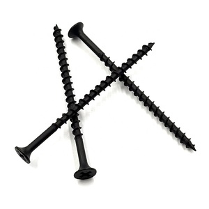 Tornillo autorroscante para paneles de yeso de acero al carbono fosfatado negro, cabeza Phillips, rosca fina/gruesa, métrica/pulgada - Product Image 5