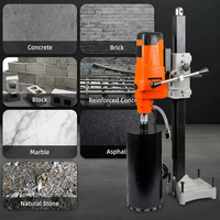 Machine de forage électrique à broche diamantée humide 200 mm 1 1/4 7 UNC pour carottage du béton armé, vente en gros usine
