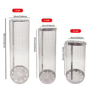Tube de filet cylindrique de qualité alimentaire <span class=keywords><strong>kebab</strong></span> grill panier roulant grill panier pour maïs et saucisse - Product Image 2
