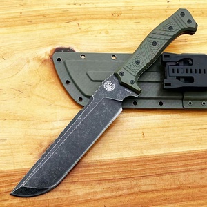 มีด战术คุณภาพสูง G10 สแตนเลสสตีล ปรับแต่งได้ ยี่ห้อ BAILIAN สำหรับกิจกรรมกลางแจ้ง ตั้งแคมป์ พร้อมปลอกหนัง พกพาสะดวก ใช้ในชีวิตประจำวัน ระดับ DIY - Product Image 2