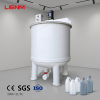 Réservoir de mélange en polypropylène (PP) anti-corrosion à prix d'usine avec agitateur automatique pour liquides chimiques, nettoyant WC et eau de Javel
