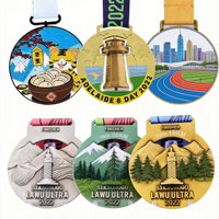 Médailles en métal personnalisées écologiques, imprimées UV, logo personnalisé, couleur gravée, médailles de célébration sportive, souvenir, vente en gros d'usine