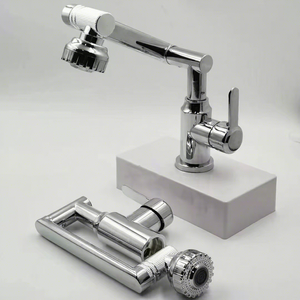 Vente directe usine de robinets en acier inoxydable Lucky Cat pour lavabos de salle de bain à eau froide et chaude, pour lavabos de comptoir - Product Image 1