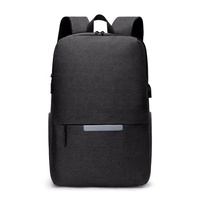 Sac à dos de voyage imperméable grande capacité OEM pour affaires, étudiants, école, avec port USB, pour ordinateur portable 15,6 pouces