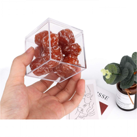 Boîtes en Acrylique Transparentes, Petites Boîtes à Bijoux Carrées en Plastique, Mini Récipients Cubiques avec Couvercles pour Bonbons et Bijoux
