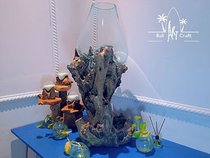 Pot de fleurs en verre géométrique fait main en diamant OEM, décoration artisanale, terrarium en verre, bois flotté, <span class=keywords><strong>aquarium</strong></span>, autre - Product Image 5