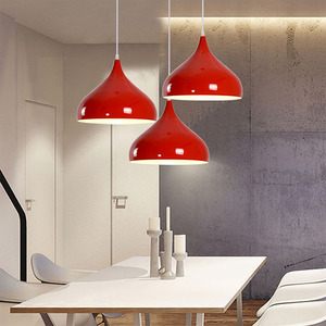 Modern Minimalist Colorful Pendant <b>Lights</b> Single Head Aluminum LED Chandelier For <b>Dining</b> Room And Living Room Lighting - Product Image 2