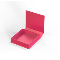 Boîte d'emballage en papier noir de luxe personnalisée avec fermeture magnétique pour chaussures, boîte cadeau en papier pliable avec rabat magnétique