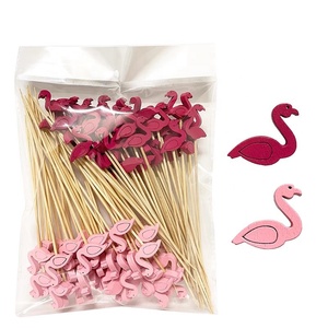 Cócteles selectos, aperitivos de bambú de 4,7 pulgadas de largo, palillo de dientes chillón, bebidas, frutas, fiesta hawaiana, guarnición de comida, <span class=keywords><strong>pinchos</strong></span>, 100 unidades - Product Image 5