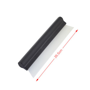 Car Cleaning Wiper Blade 25x7.5Cm Silicone One Line For Car <b>Window</b> Glass Cleaning Tool Black Plastic - Product Image 3