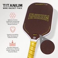 Raket Pickleball BNB Shogun Inti EPP Disetujui USAPA Permukaan Kawat Titanium 16mm 225g untuk Anak-anak & Dewasa