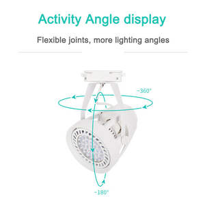 <span class=keywords><strong>Luminaire</strong></span> sur <span class=keywords><strong>rail</strong></span> magnétique LED E27 40W, lampe de plafond réglable, projecteurs pour maison et bureau, moderne, anti-éblouissement, COB 220V - Product Image 4