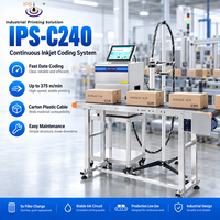Imprimante jet d'encre CIJ IPS-C240 pour bouteilles, solution de codage de la date d'expiration et du numéro de lot pour imprimante jet d'encre CIJ de type machine pour bouteilles et œufs