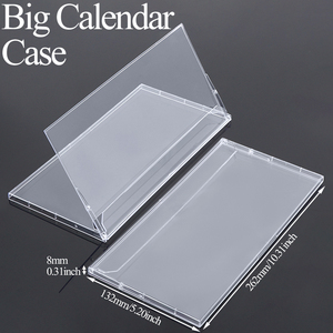 SUNSHING 262x132x8mm PS GPPS Présentoirs de table pour photos et menus, Calendrier de bureau mensuel horizontal pour le bureau et la maison - Product Image 1