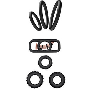 医療グレードシリコンフレキシブル男性ペニス遅延射精コックリングディルド大人のおもちゃ男性 - Product Image 1