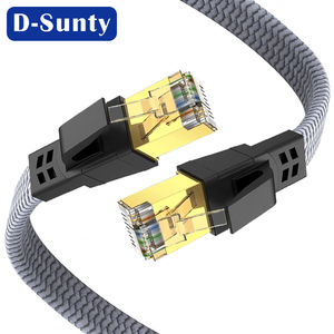 Cable Ethernet Cat 8 BC de 40 Gbps y 2000 MHz, RJ45 Plano con Trenzado de Nailon, Cable de Conexión a Internet Cat8 SSTP para Router y Portátil - Product Image 2