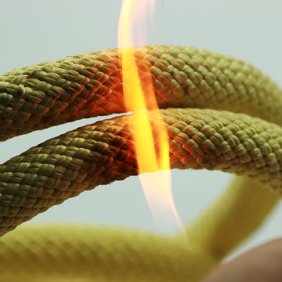Kevlar Aramid Fiber Woven Insulated Traction Rope Fire-Resistant and ...