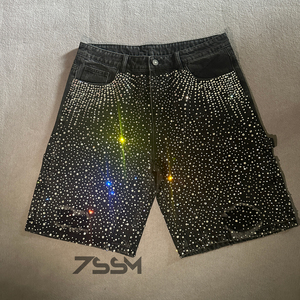 <span class=keywords><strong>Shorts</strong></span> in Denim personalizzato estate da <span class=keywords><strong>uomo</strong></span> stile Streetwear - Product Image 1