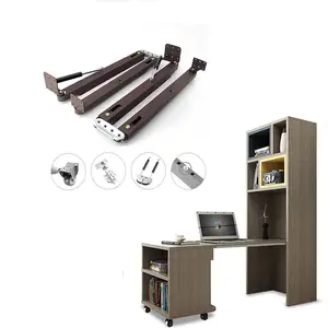 WELLTOP WT-B12 Space Saving Combination Bookcase Folding Telescopic Computer Desk Table Frame Mechanism