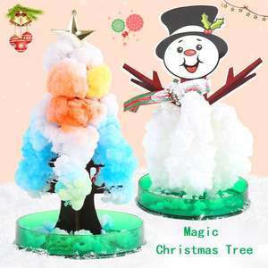 어린이를위한 재미있는 교육 장난감 크리스마스 선물 매직 스노우 크리스마스 트리 어린이 STEM 장난감 <span class=keywords><strong>DIY</strong></span> 크리스탈 성장 키트 학습 장난감 - Product Image 4