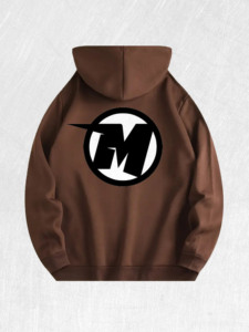 Felpa con Cappuccio con Logo <span class=keywords><strong>Anime</strong></span> '<span class=keywords><strong>M</strong></span>' 100% Cotone Magazzino USA 7 Colori - Product Image 2