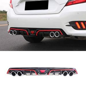 Pare-chocs Welta ABS+PP avec attelage de remorquage et diffuseur arrière pour 10e génération (2016-2019) – Accessoires de carrosserie automobile - Product Image 1