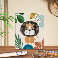 Peinture par numéros DIY en gros, toile à colorier faite à la main, décoration murale artistique