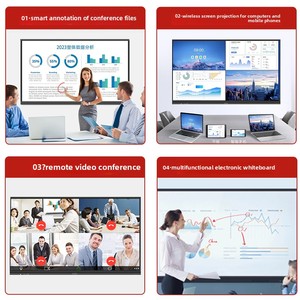 All-in-One 100inch màn hình cảm ứng đa phương tiện Bảng điện tử trong nhà Áp phích kỹ thuật số cho giảng dạy & hội nghị SDK chức năng - Product Image 4