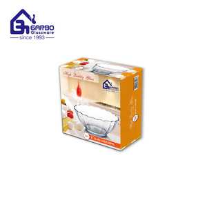 Offre Spéciale 1300ml ustensiles de cuisson en <span class=keywords><strong>verre</strong></span> de grande capacité assiette profonde de forme ronde avec poignée casserole sans couvercle four à micro-ondes utilisé - Product Image 6