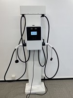Chargeur mural pour véhicule électrique Home 80A NACS à double prise, 19 kW, charge rapide AC avec fonction Plug-and-Play et démarrage RFID pour une utilisation facile
