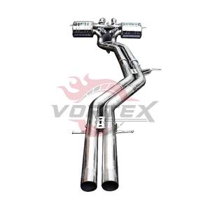 Escape Catback VORTEX de Acero Inoxidable 304 con Válvula Electrónica de 3 Salidas y Acabado Cepillado para Lamborghini Urus 2018-2025, Instalación Directa con Tornillos - Product Image 2