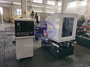 Máquina cortadora de alambre de diamante abrasivo CNC automática modelo SX7745, línea de arena WEDM con núcleo PLC y componentes de Motor de bomba - Product Image 2