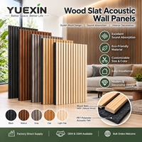 Panneaux acoustiques en bois à lattes, panneaux décoratifs absorbants le son pour bureau, maison, studio