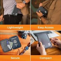 2024 vente chaude personnalisé poids léger pliable étanche Logo personnalisé Nylon voyage essentiel organisateur de documents porte-passeport