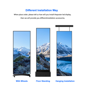 Máquina de Publicidad LED para Centros Comerciales, Pantalla Publicitaria Plegable para Pósteres de Películas, Pantalla LED - Product Image 5