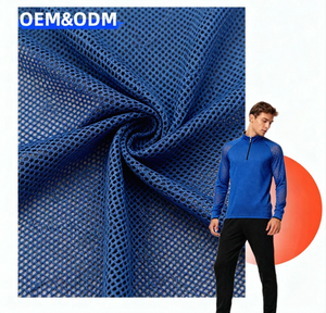 Hot bán 100 <span class=keywords><strong>Polyester</strong></span> lưới vải 2 lớp chim mắt lưới vải cho chạy bộ phù hợp với - Product Image 1