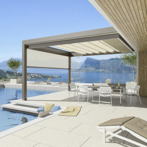 Auvent gazébo <span class=keywords><strong>d</strong></span>'extérieur rétractable, en <span class=keywords><strong>toile</strong></span> <span class=keywords><strong>de</strong></span> PVC, rétractable, meilleur <span class=keywords><strong>prix</strong></span> - Product Image 3