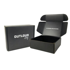 Bán buôn tùy chỉnh các tông bưu phẩm hộp giấy bao bì tùy chỉnh in sóng Quà Tặng màu đen vận chuyển hộp cho doanh nghiệp nhỏ - Product Image 1