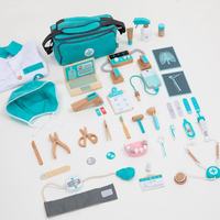 Ensemble de jeu de docteur pour enfants de 37 pièces, jouets médicaux en bois, jouet de docteur, ensemble de jeu éducatif de rôle pour enfants d'âge préscolaire, OEM ODM