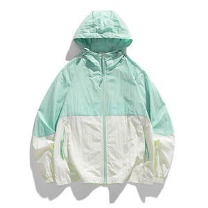 Fabrication de vestes coupe-vent de randonnée avec logo personnalisé vestes coupe-vent décontractées de couleur unie pour hommes - Product Image 6