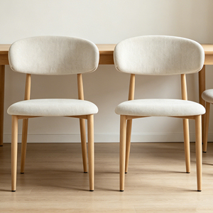 Ensemble de 2 chaises de salle à manger, style moderne, style farmhouse, avec coussin en lin, chaises de table de cuisine - Product Image 5