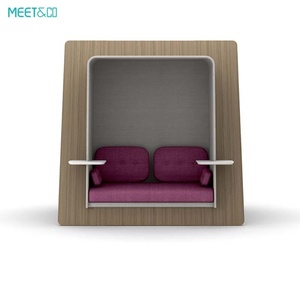 Modern Quality Durable Privacy Pods Soundproof Office Seating Reclining Leisure Booth Sofa <b>Bed</b> School Living Room Work <b>Pad</b> Set - Product Image 4