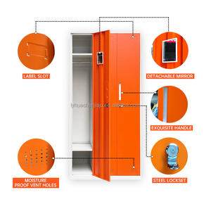 현대식 2도어 금속 옷장 맞춤형 수납장 거울 포함 체육관 학교 병원용 라커 - Product Image 3