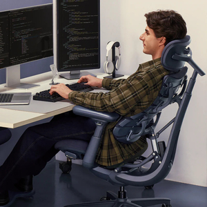 Silla de Oficina Libernovo Work Accent Giratoria, Ergonómica, de Lujo, con Respaldo Alto y Reposapiés, para Estudio, Relajación y Videojuegos - Product Image 3