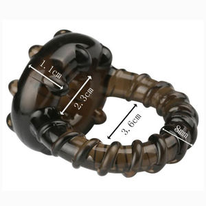 デュアルペニスリング男性陰嚢拘束リング遅延射精コックリングペニスエクステンダー純血症デバイス男性用大人のおもちゃ - Product Image 4