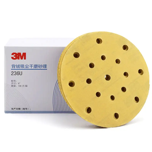 Los más populares discos <span class=keywords><strong>de</strong></span> papel <span class=keywords><strong>de</strong></span> lija seco 3M 236U 6 pulgadas 17 agujeros aleación <span class=keywords><strong>de</strong></span> aluminio <span class=keywords><strong>magnesio</strong></span> terciopelo respaldo abrasivo alto OEM personalizable - Product Image 5
