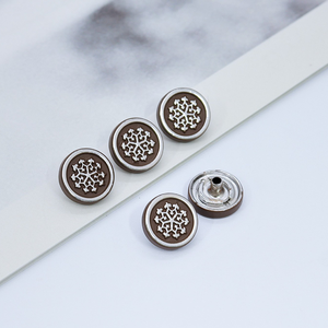 <span class=keywords><strong>Boutons</strong></span>-pression argentés en gros pour vêtements, vestes et pantalons - Product Image 6